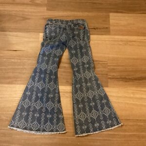 Rock & Roll Girls size 8 Blue Flared Bell Jeans